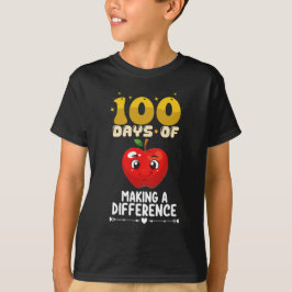 Camiseta 100 Dias Fazendo A Diferença Apple