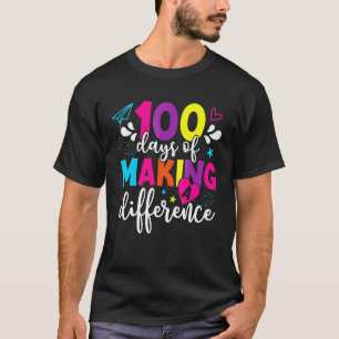 Camiseta 100 Dias Fazendo a Diferença Professor Escola Cria