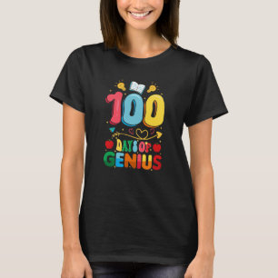 Camiseta 100 dias Genius 100º Dia do Professor Escolar