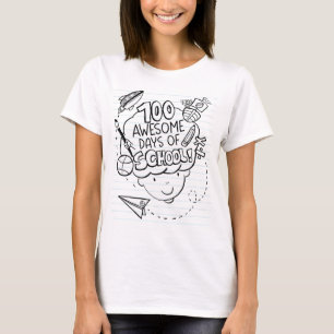 Camiseta 100 Dias Incríveis de Escola