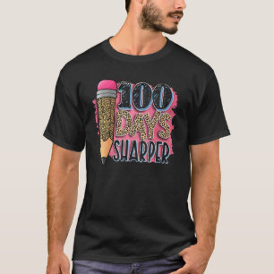 Camiseta 100 Dias Leopardo Mais Afiado 100º Dia de Ensino