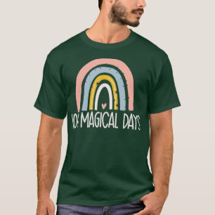 Camiseta 100 dias mágicos 100 dias de escola Rainbow Magica