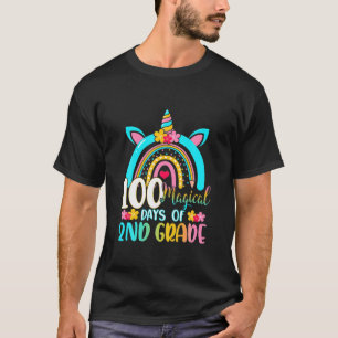 Camiseta 100 Dias Mágicos De Aprendizado Unicórnio De 2º An