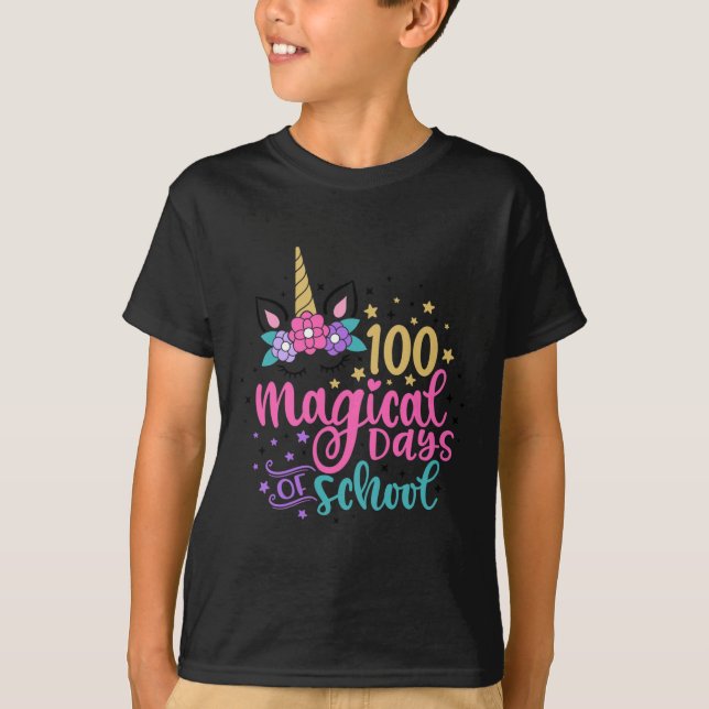 Camiseta 100 Dias Mágicos De Escola (Frente)