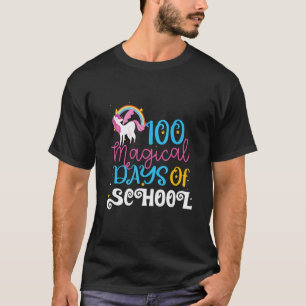 Camiseta 100 Dias Mágicos de escola Unicórnio Professoras M