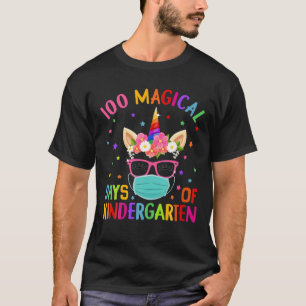 Camiseta 100 Dias Mágicos De Mães Do Jardim De Infância