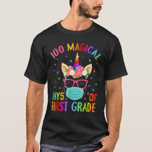 Camiseta 100 Dias Mágicos De Mães Do Unicórnio De Primei