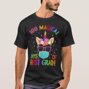 Camiseta 100 Dias Mágicos De Mães Do Unicórnio De Primeira 