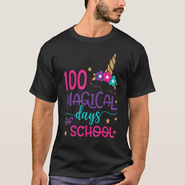 Camiseta 100 Dias Mágicos De Rua De Professores Da Faculdad (Frente)