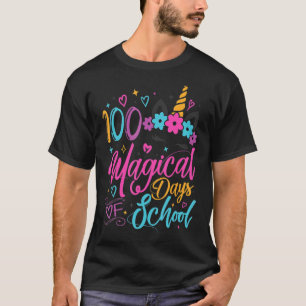 Camiseta 100 Dias Mágicos de Rua de Professores do Unicórni