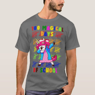Camiseta 100 Dias Mágicos De Unicórnio Escolar 16