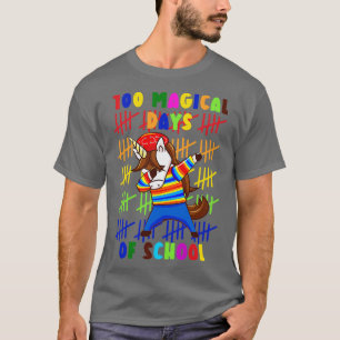Camiseta 100 Dias Mágicos De Unicórnio Escolar 5