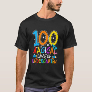 Camiseta 100 dias mágicos do jardim de infância