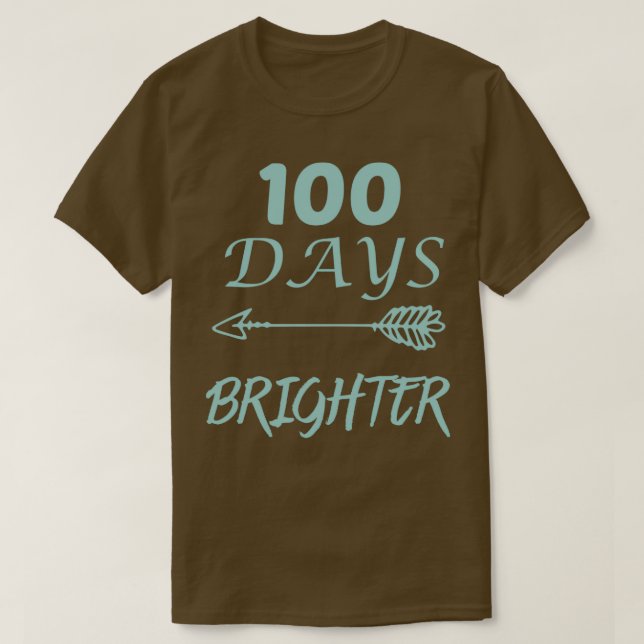 Camiseta 100 Dias Mais Brilhante 4 (Frente do Design)