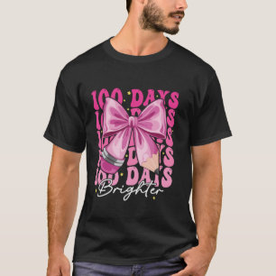 Camiseta 100 Dias Mais Brilhante Arco Coquette 100º Dia da