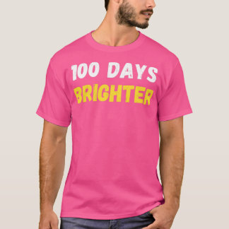 Camiseta 100 Dias Mais Brilhantes100 Dias De Escola