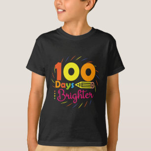 Camiseta 100 dias mais brilhantes - 100 dias de stu do prof