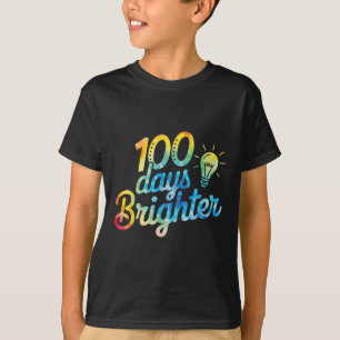 Camiseta 100 Dias Mais Brilhantes Crianças De Professores 1