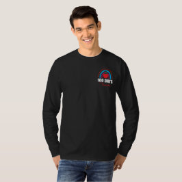 Camiseta 100 dias mais espertos do Arco-Íris Engraçado 100º