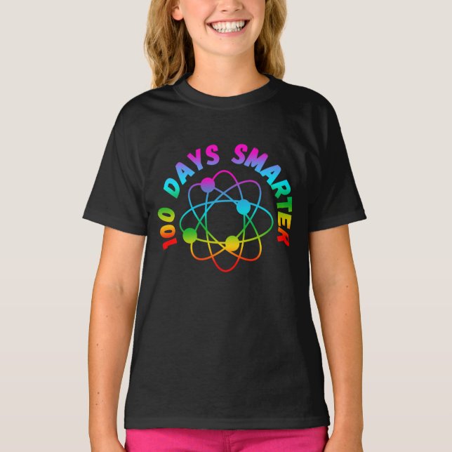 Camiseta 100 DIAS MAIS INTELIGENTE (Frente)
