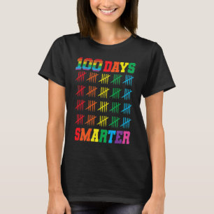 Camiseta 100 Dias Mais Inteligente 100º Dia De Aula Para Al