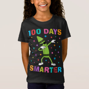 Camiseta 100 Dias Mais Inteligente 100º Dia de Escola Engra