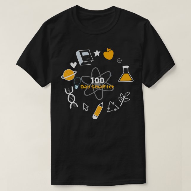 CAMISETA 100 DIAS MAIS INTELIGENTE 52 (Frente do Design)
