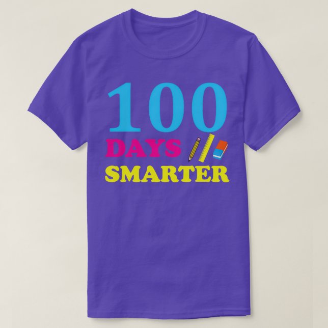 Camiseta 100 dias mais inteligente 59 (Frente do Design)