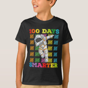 Camiseta 100 Dias Mais Inteligente Astronauta 100º Dia da E