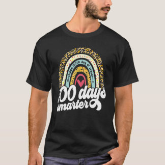 Camiseta 100 Dias Mais Inteligente Do Arco-Íris 100º Dia De