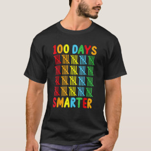 Camiseta 100 Dias Mais Inteligente, Engraçado, Professor E