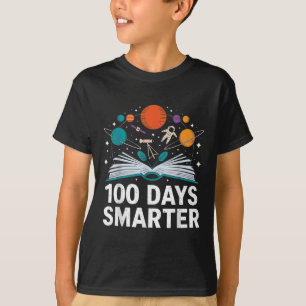Camiseta 100 Dias Mais Inteligente Espaço Astronauta 100º D