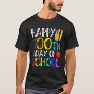Camiseta 100 Dias Mais Inteligente Feliz 100º Dia De Aula P