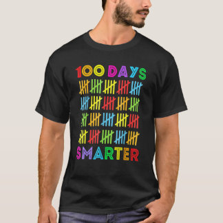 Camiseta 100 Dias Mais Inteligente Feliz 100º Dia De Escola
