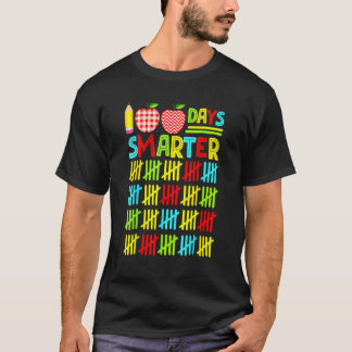 Camiseta 100 Dias Mais Inteligente Feliz 100º Dia De Escola