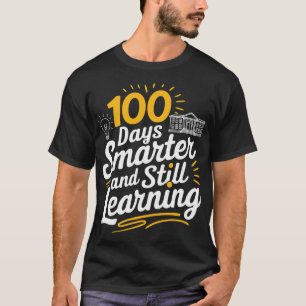 Camiseta 100 dias mais inteligente Monstro engraçado 100 di