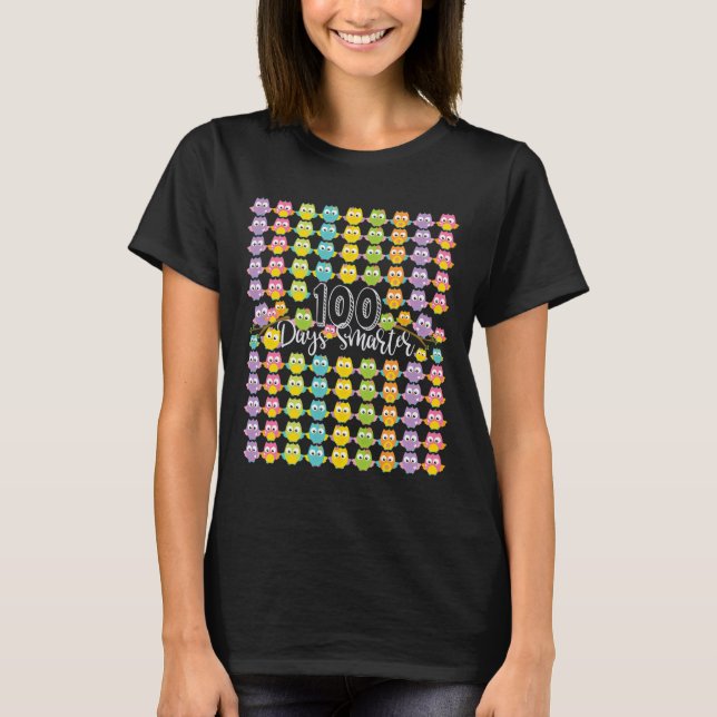 Camiseta 100 Dias Mais Inteligentes - 100º Dia De Crianças  (Frente)