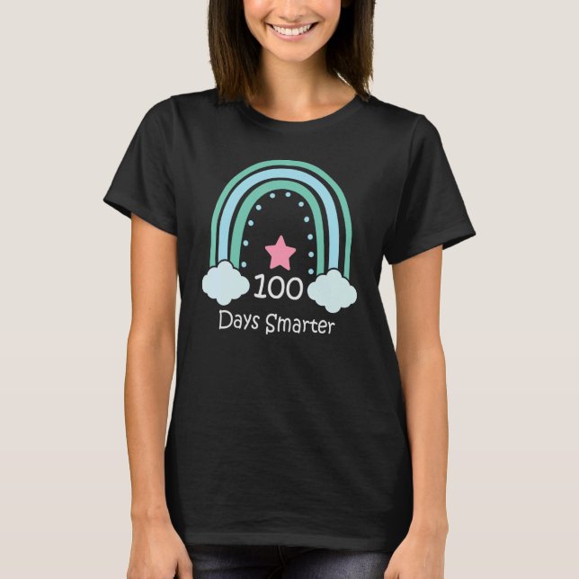 Camiseta 100 Dias Mais Inteligentes 100 Dias De Escola 2 (Frente)