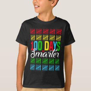 Camiseta 100 Dias Mais Inteligentes de Contagem Marca 100 D