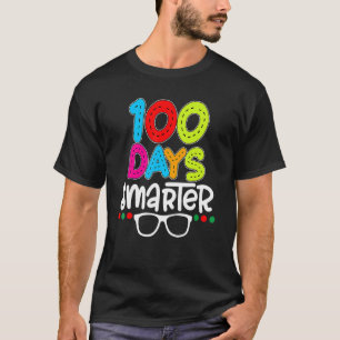 Camiseta 100 Dias Mais Inteligentes Do 100º Dia De Estudo D