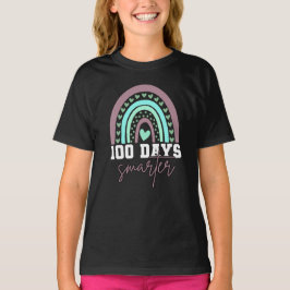 Camiseta 100 dias mais inteligentes do que o centésimo dia 