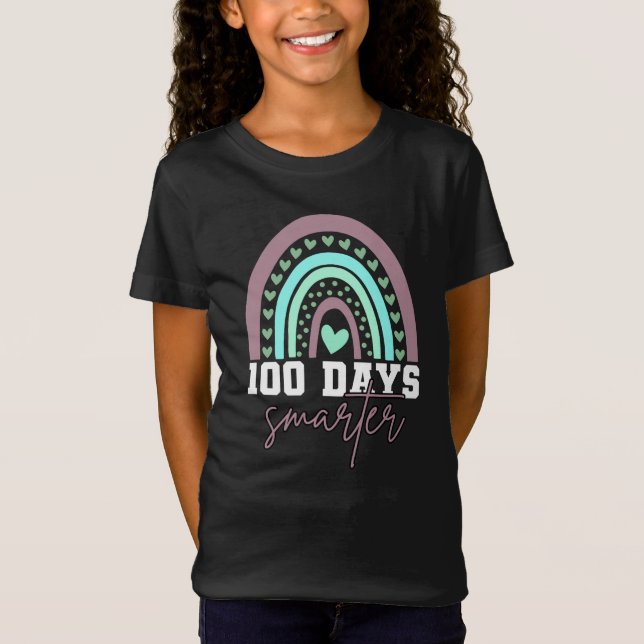 Camiseta 100 dias mais inteligentes do que o centésimo dia  (Frente)