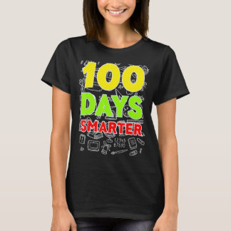 Camiseta 100 Dias Mais Inteligentes Feliz 100º Dia da Escol