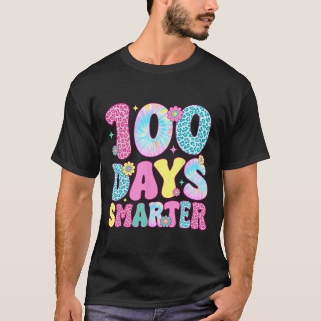 Camiseta 100 Dias Mais Inteligentes Feliz 100º Dia De Crian (Frente)