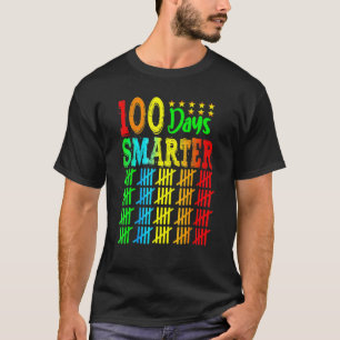 Camiseta 100 Dias Mais Inteligentes Feliz 100º Dia de Estud