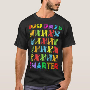 Camiseta 100 Dias Mais Inteligentes Feliz 100º Dia de Estud