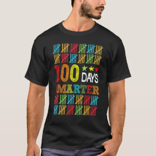 Camiseta 100 Dias Mais Inteligentes Feliz 100º Dia de Estud
