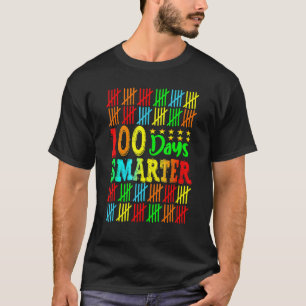 Camiseta 100 Dias Mais Inteligentes Feliz 100º Dia de Estud
