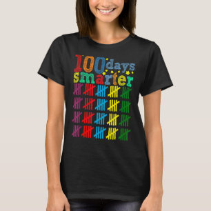 Camiseta 100 Dias Mais Inteligentes Feliz 100º Dia de Estud