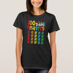 Camiseta 100 Dias Mais Inteligentes Feliz 100º Dia de Estud